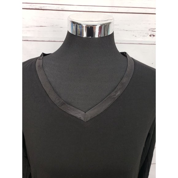 TIKTIK Women's Nightgown Modal Sleep Shirt V Neck Comfy Pajama Sleepwear Medium - Picture 6 of 10